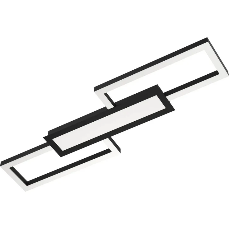 Eglo LED Deckenleuchte Fomento schwarz 78x26 cm warmweiß-kaltweiß – Bild 1