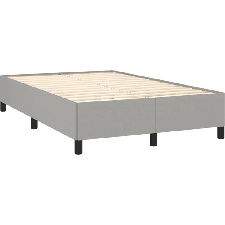 vidaXL Polsterbett, Stoff, 33,5 cm, Hellgrau, 120x190 cm – Bild 4