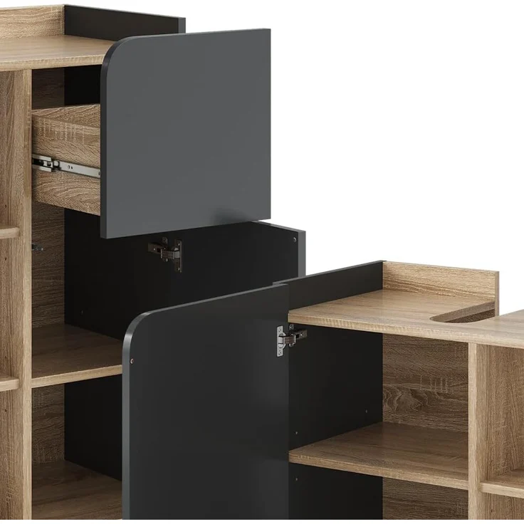 Badmöbel-Set Karen Sonoma/Anthrazit 4 Teile Vicco – Bild 6