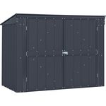 Globel Gerätehaus "Tonnen-Depot Easy" 5x3 - 2bins, anthrazit