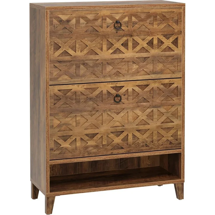 Geräumigen Schuhschrank,Schuhschrank-Organizer,Schränke(nur Schuhschrank)--Braun--80x24x110cm--YOUDENOVA – Bild 6