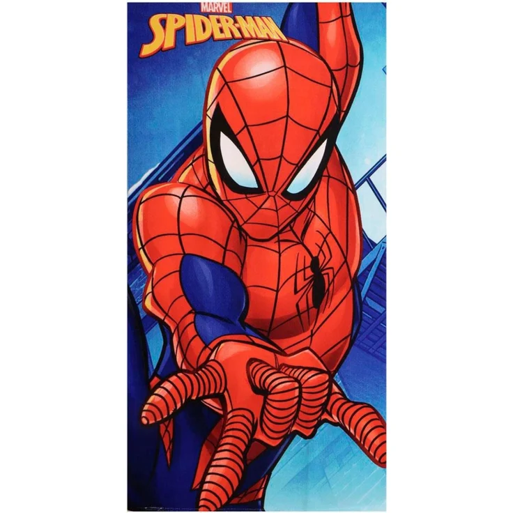Marvel Spiderman 140x70 cm Kinder Badetuch Handtuch weich leicht schnelltrocknend Strandtuch – Bild 1
