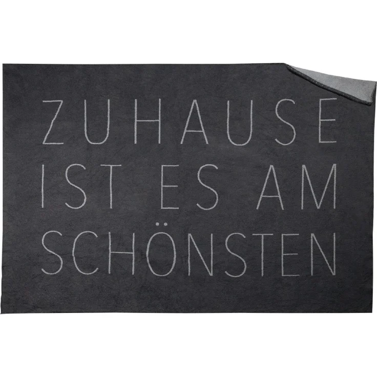 räder LIVING Decke ZUHAUSESEIN Kuscheldecke aus Baumwolle