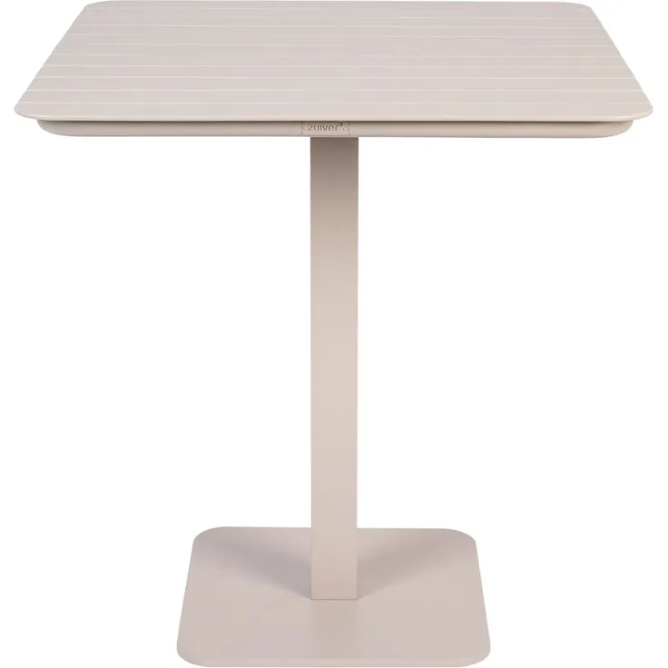 Zuiver Bistrotisch Vondel 71x71 cm Clay, Gartentisch aus Aluminium Weiß