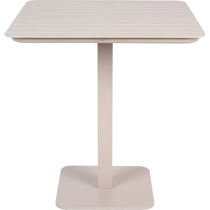 Zuiver Bistrotisch Vondel 71x71 cm Clay, Gartentisch aus Aluminium Weiß – Bild 1