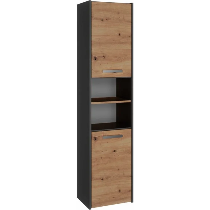 ibonto HOCHSCHRANK ANTHRAZIT – ARTISAN-EICHE 30x40x170cm (H 170 x T 30 x B 40 cm) – Bild 1