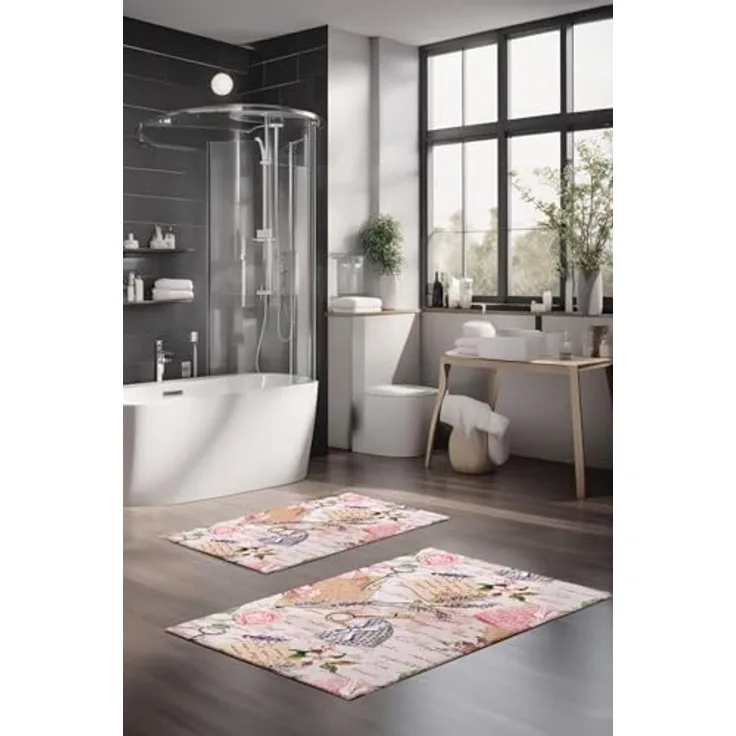 Mijolnir 'CT-5247' Badematten-Set (2-teilig), Mehrfarbig