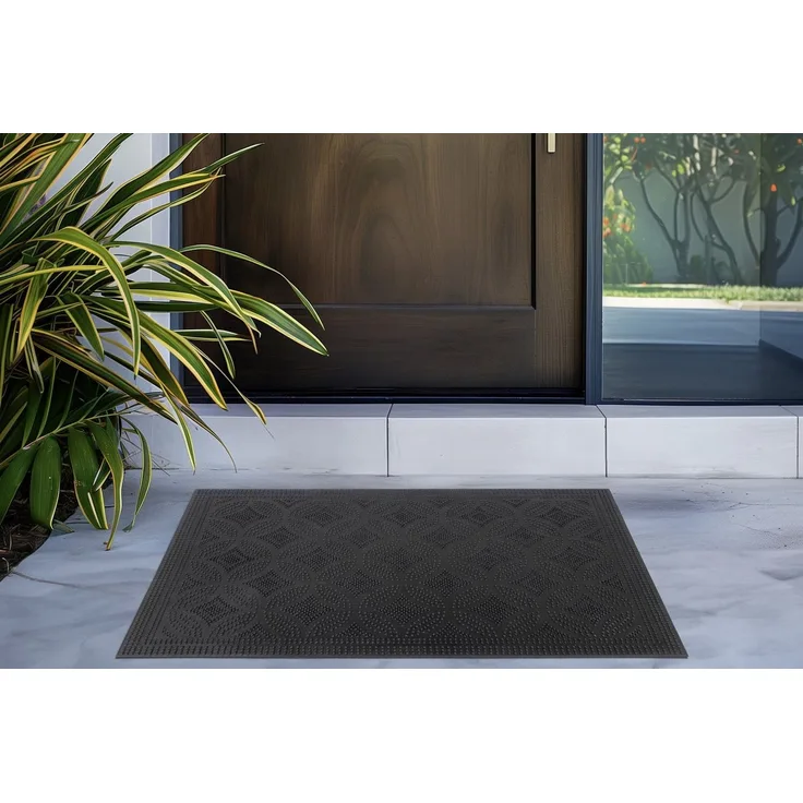Kayoom Fußmatte Elegant Entry 225, rechteckig, Höhe: 6 mm, Türmatte, Gummi, Eingang