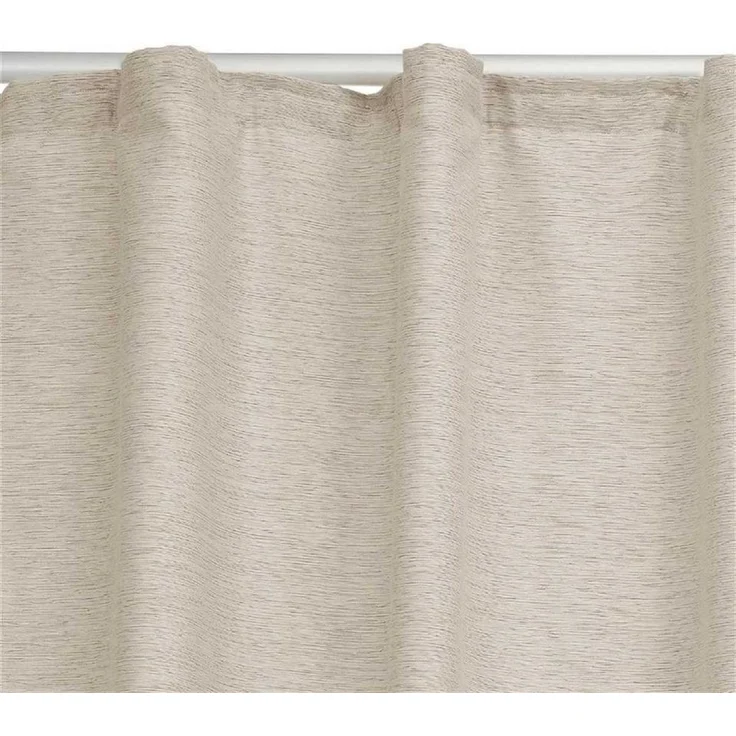 Bestlivings Vorhang (1 St), Kräuselband, blickdicht, Gardine 140x245cm - Leinen Optik - Schlaufen / Kräuselband – Bild 3