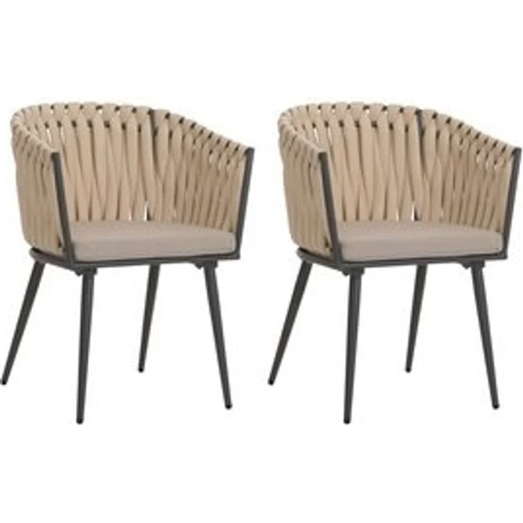 MCW Gartenstuhl MCW-N38-O (1 St), Wasserabweisender Bezug aus Olefin – Bild 6