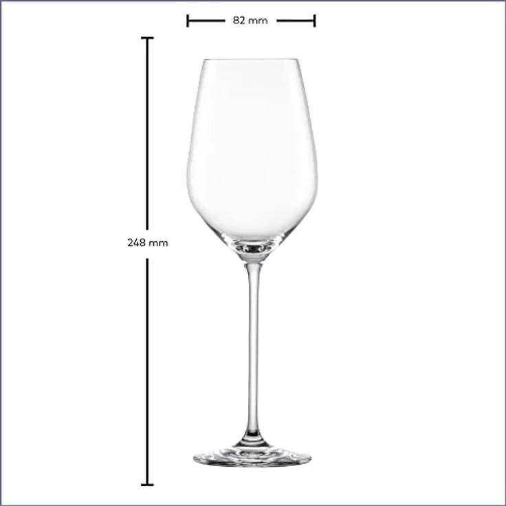 SCHOTT ZWIESEL Weißweinglas Fortissimo (4er-Set), elegante Weingläser für Weißwein, spülmaschinenfeste Tritan-Kristallgläser, Made in Germany (Art.-Nr. 123684), Klar, Kristall – Bild 7