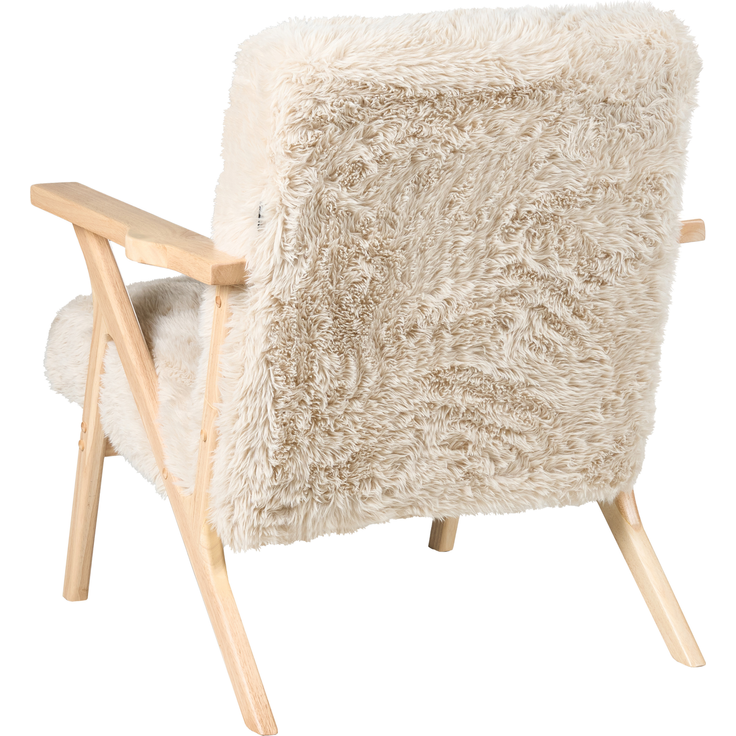 Sessel KISA Webpelz Hellbeige – Bild 6