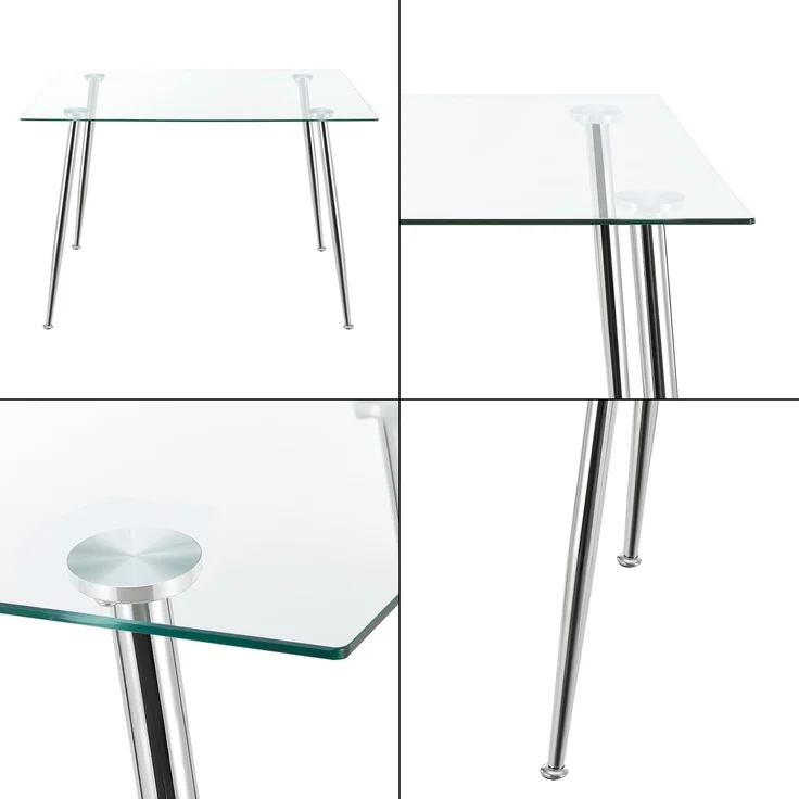 Glastisch Hyrynsalmi Chrom [en. casa] – Bild 6
