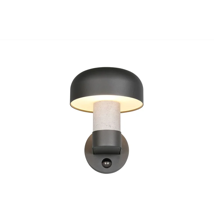 Außenwandleuchte FRASER Betonoptik mit Bewegungsmelder, H: 24cm – Bild 7