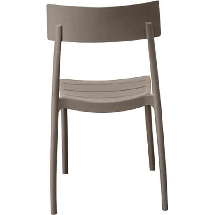 GARDENIA Roma Stuhl, Polypropylen, Taupe, 4, Einheit – Bild 4