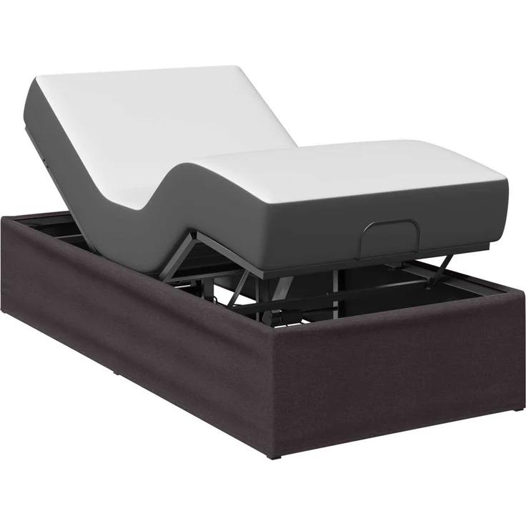 vidaXL Elektrisch verstellbares Bettgestell Braun 190 x 90 x 33,5 cm 42037325 – Bild 3