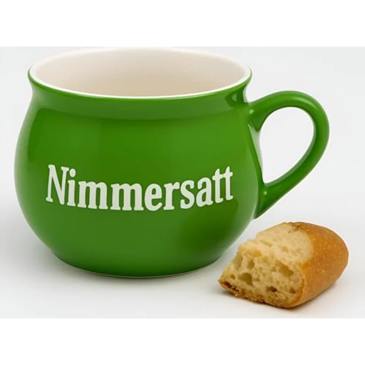 BURI Suppentassen 8er-Set aus Keramik | Bunte Henkel-Schüsseln mit Sprüchen | 400 ml | Spülmaschinenfest & mikrowellengeeignet | Mediterraner Stil – Bild 7