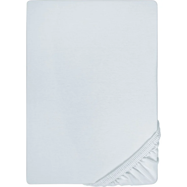 biberna Jersey-Elastic-Spannbetttuch 0077866, ciel, 1x 120x200 cm - 130x220 cm – Bild 5