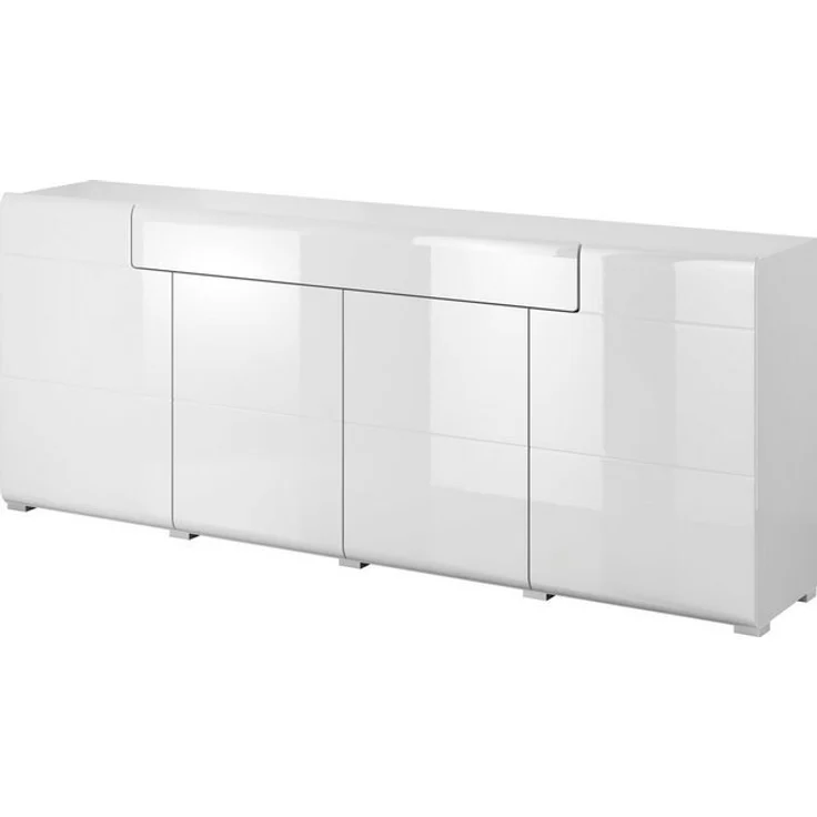 INOSIGN Sideboard Toledo,Breite 208cm,moderne Kommode mit dekorative Fräsungen,grifflos, Kombikommode mit viel Stauraum, Einlegeböden verstellbar – Bild 4