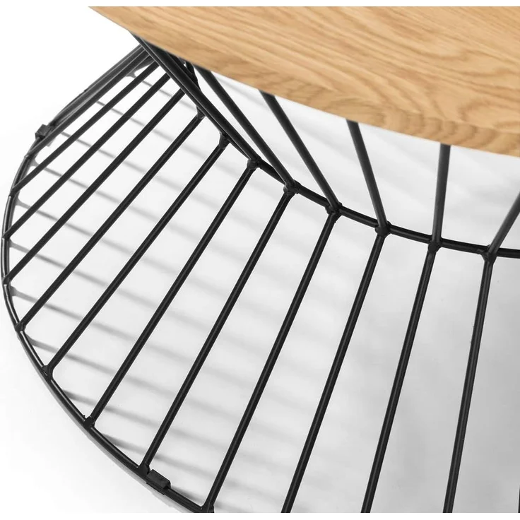 Julian Bowen Jersey Couchtisch, Eiche/Schwarz – Bild 3