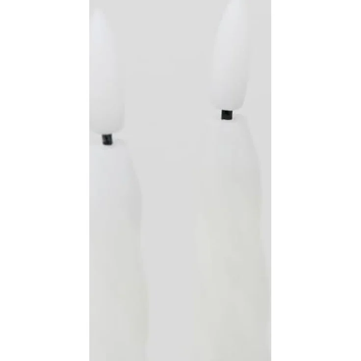 LED-Kerzen Flamme Shine 2er Set Wachs Weiß H 245cm Ø 21cm – Bild 4