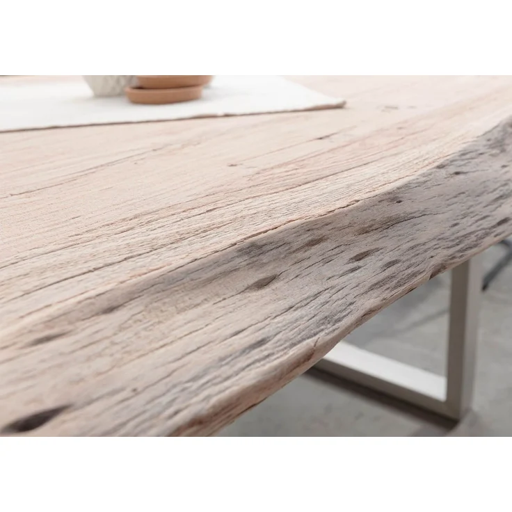 Baumtisch Akazie 190x110x78 Natural Stone lackiert FREEFORM #128 – Bild 6