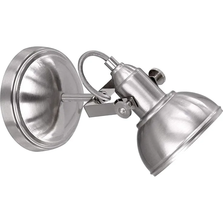 Wandstrahler GINA aus Metall Silber - Spot dreh- und schwenkbar Ø13cm