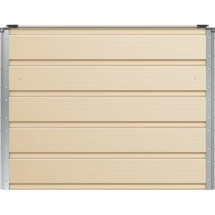 vidaXL Pflanzkübel Elfenbein 100 x 40 x 75 cm Stahl 42018081 – Bild 3