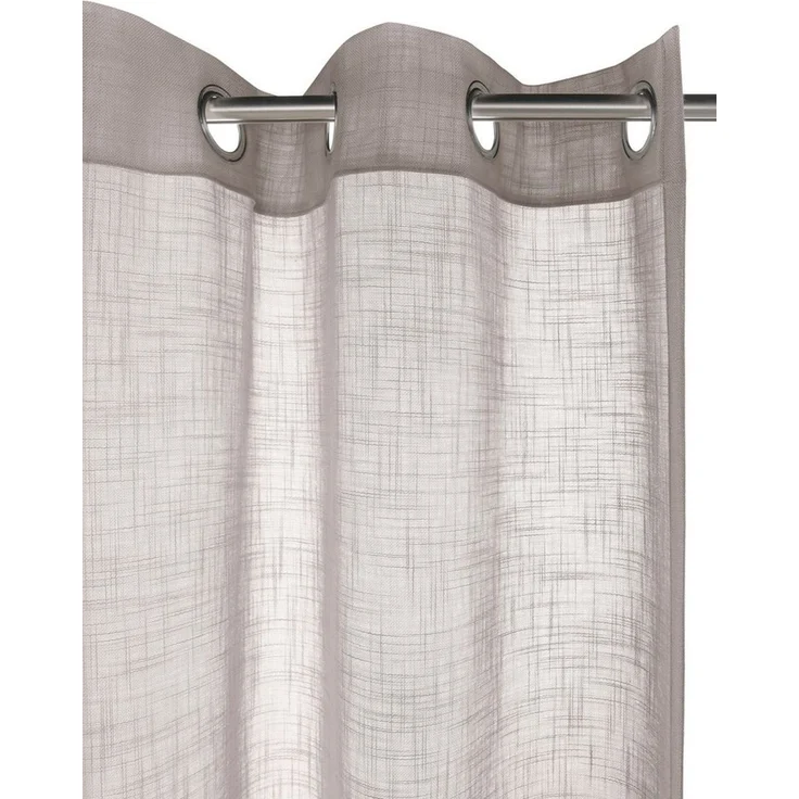 LeGer Home by Lena Gercke Gardine Marusha, 2er-Set, Ösen, halbtransparent, Leinen-Optik (2 St), Ösen, halbtransparent, Leinenoptik, Kundenliebling, Exklusiv, Wohnzimmer, Schlafzimmer – Bild 4