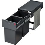 HAILO 3666-10 Abfallsorter 30 (2x15) Liter TANDEM ab 30 cm Schrankbreite