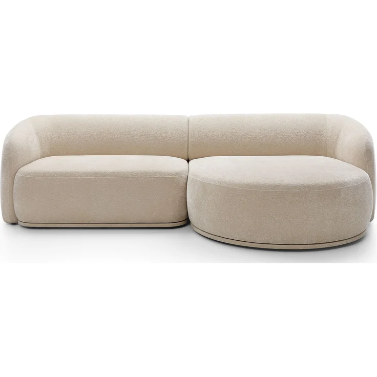 Selsey 'Bommo' Ecksofa rechts L-Form, Chenille Beige, 288 cm – Bild 5