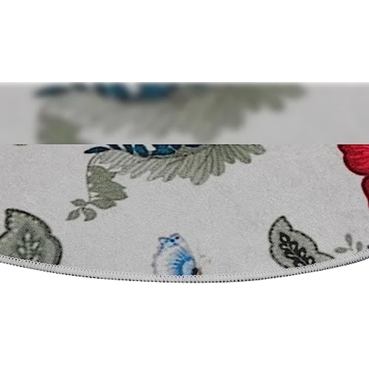 WELL HOME MOBILIARIO & DECORACIÓN Runder Badteppich mit bunten Blumen – Bild 6