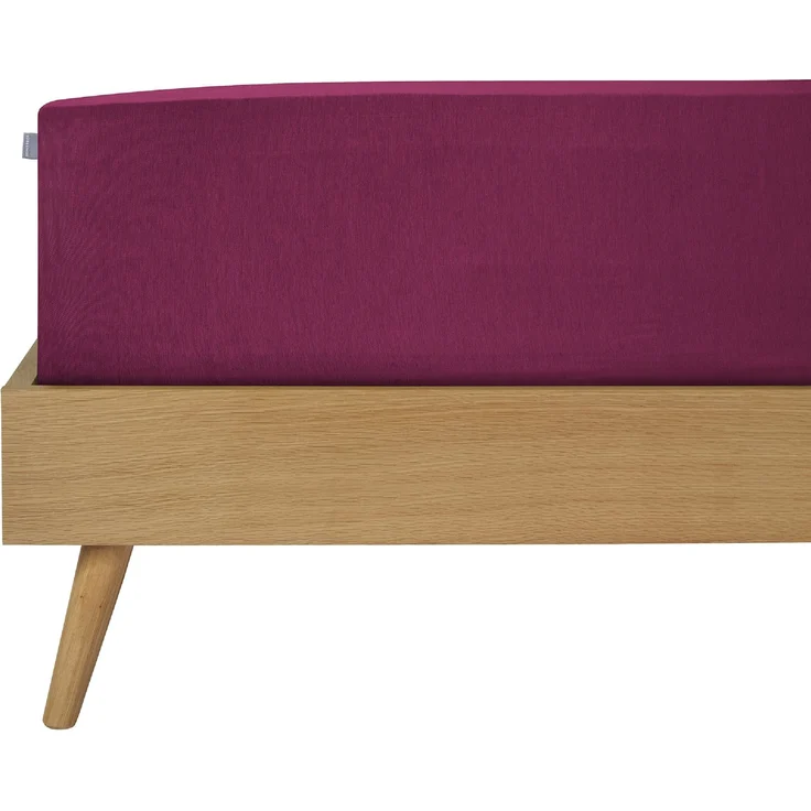Schiesser Spannbettlaken Elli - 97/3 - 100 x 200 cm - Beere – Bild 1