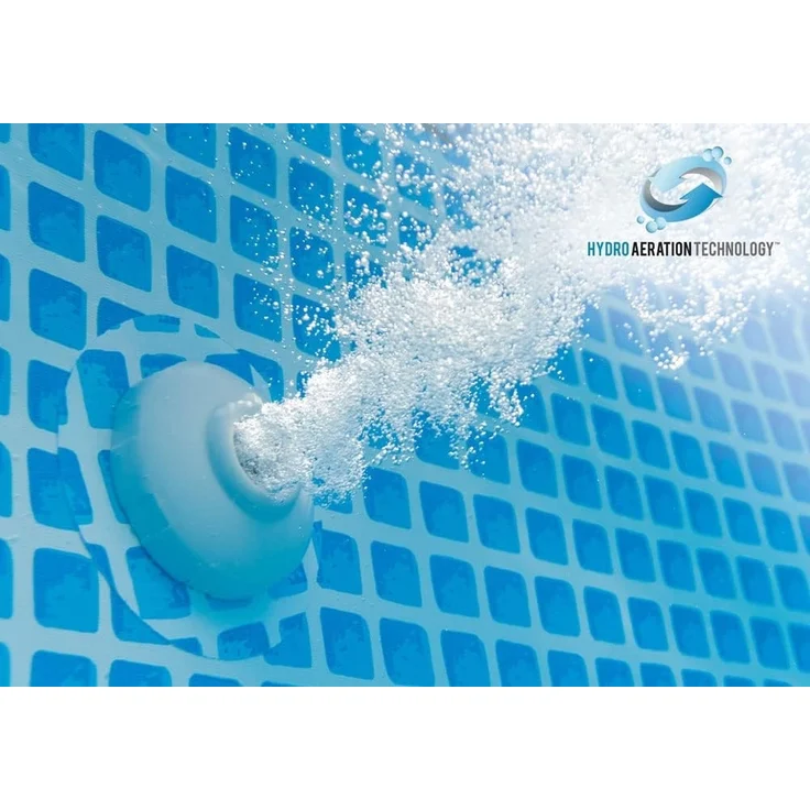 Intex 'Frame Swimming Pool Set Graphit Ø 478x124 cm', graphit, inkl. Sandfilteranlage – Bild 8