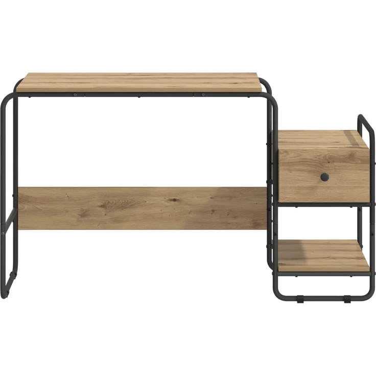 vidaXL Schreibtisch mit Stauraum Artisan-Eiche 131,5 x 50 x 75,5 cm 8008049 – Bild 4