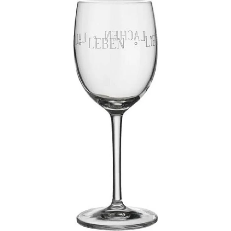 Weinglas mit Spruch "Leben Lieben Lallen" - Räder Design