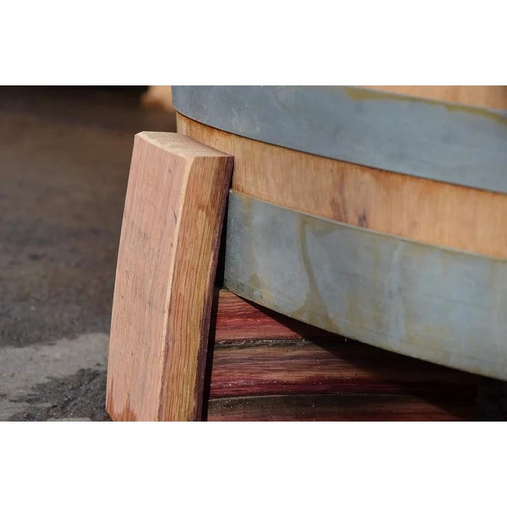 Temesso Blumentopfuntersetzer Füße NATUR für Holzfass 3er Set – Bild 4