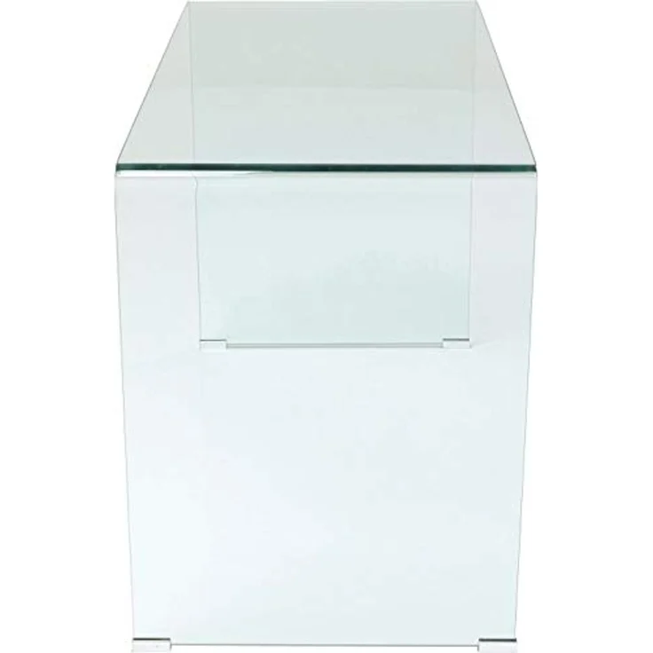 Kare Design Schreibtisch Clear Club, Transparent, Modern, Elegant, Platzsparend, Wohnzimmer, Büro, Home-Office, ESG-Glas, 78 x 125 x 60 cm (H/B/T) – Bild 6