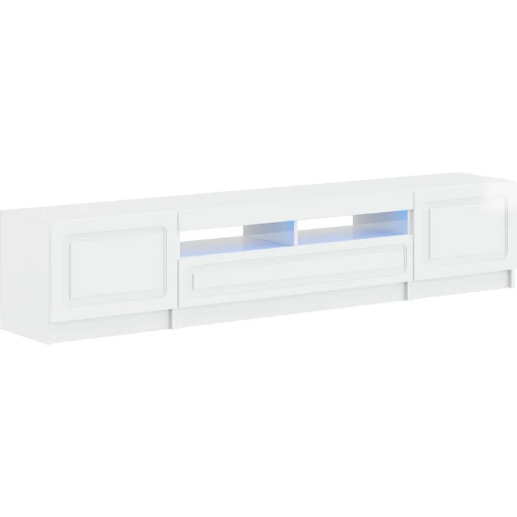 vidaXL LED-TV-Schrank UTRECHT 3 stk. Hochglanz Weiß Holzwerkstoff 3417005 – Bild 2