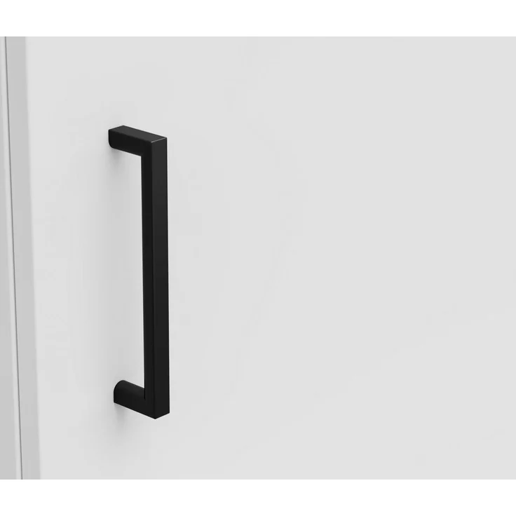 Carryhome 'MULTISTAURAUM' Kommode Dekor weiß matt, Holznachbildung weiß, 45 x 83 x 40 cm, Türanschlag wechselbar – Bild 7