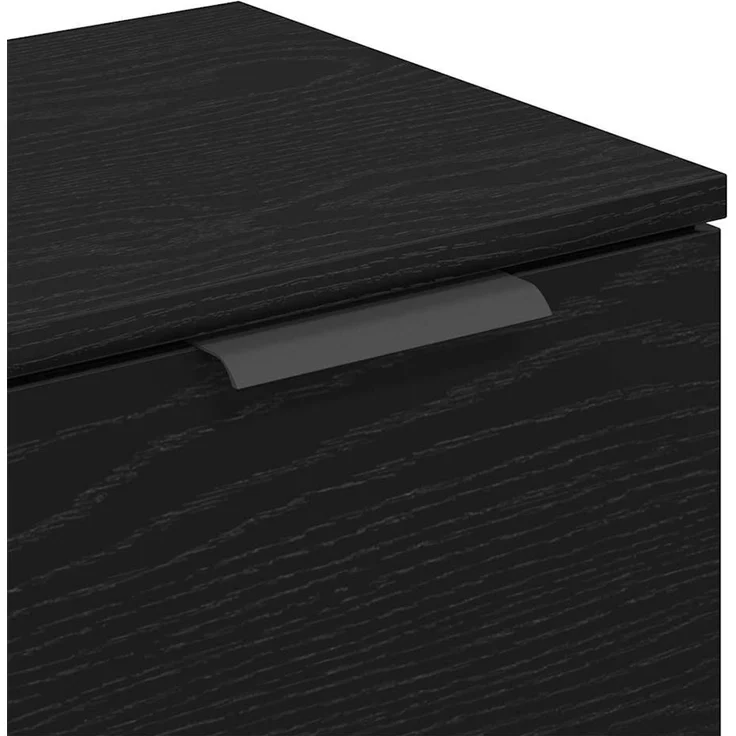 vidaXL Sideboard Schwarz Eichen-Optik 60 x 30 x 70 cm Holzwerkstoff 862739 – Bild 8