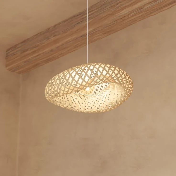 Atmosphera Créateur d'intérieur Pendelleuchte Pendelleuchte BEDDY, Boho-Stil, Bambus, 51 cm, Leuchte mit Dekofunktion, ohne Leuchtmittel – Bild 8