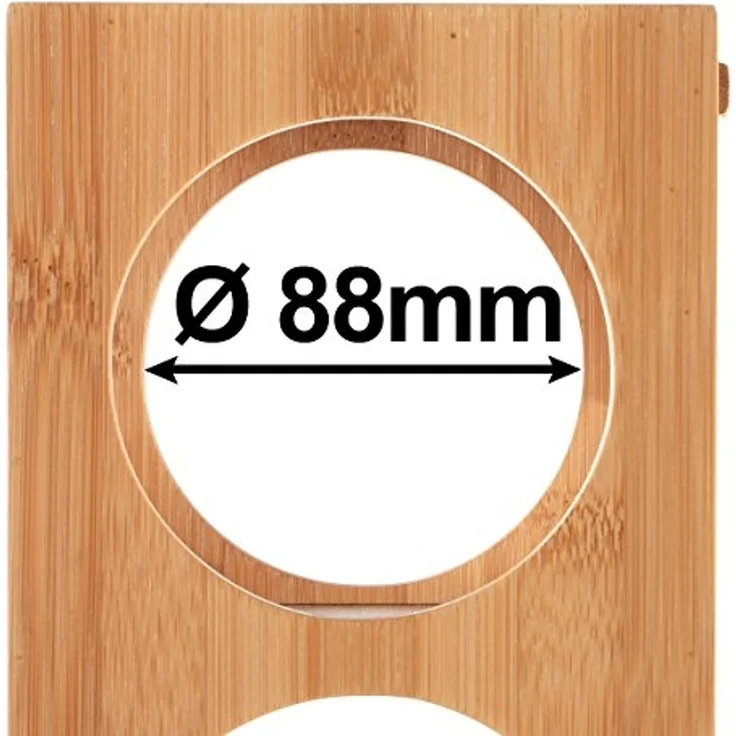 Gräfenstayn Weinregal CUBE - stapelbar aus Bambus-Holz für 5 Wein-Flaschen zum Stellen, Wand-Montage erweiterbar Weinflaschenhalter Weinkiste Flaschenregal – Bild 5