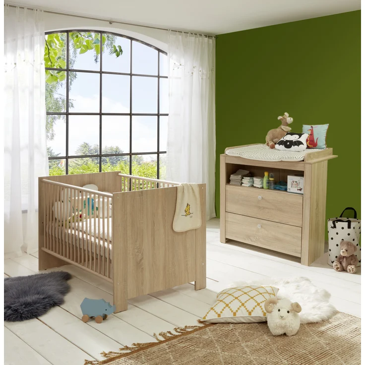 Trendteam 2-tlg. Babyzimmer-Set Olivia/Julie Eiche hell – Bild 2