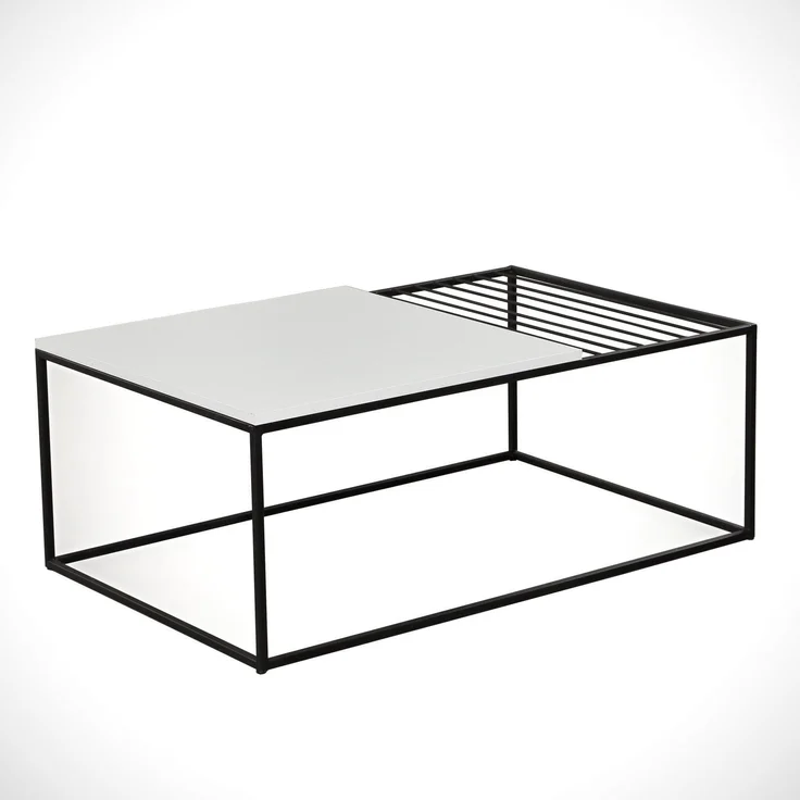 Skye Decor 'Zinus - White' Couchtisch, Weiß, 95 x 43 x 55 cm – Bild 5