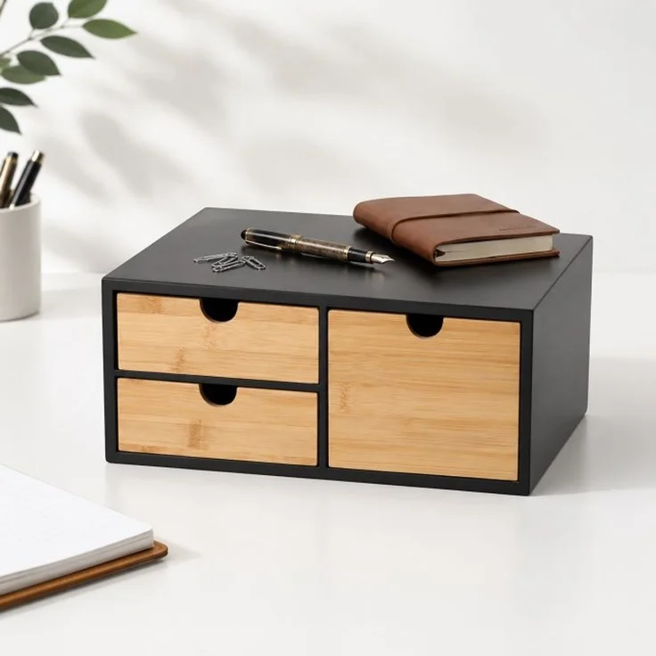 Relaxdays Schubladenbox 3 Schubladen – Bild 1