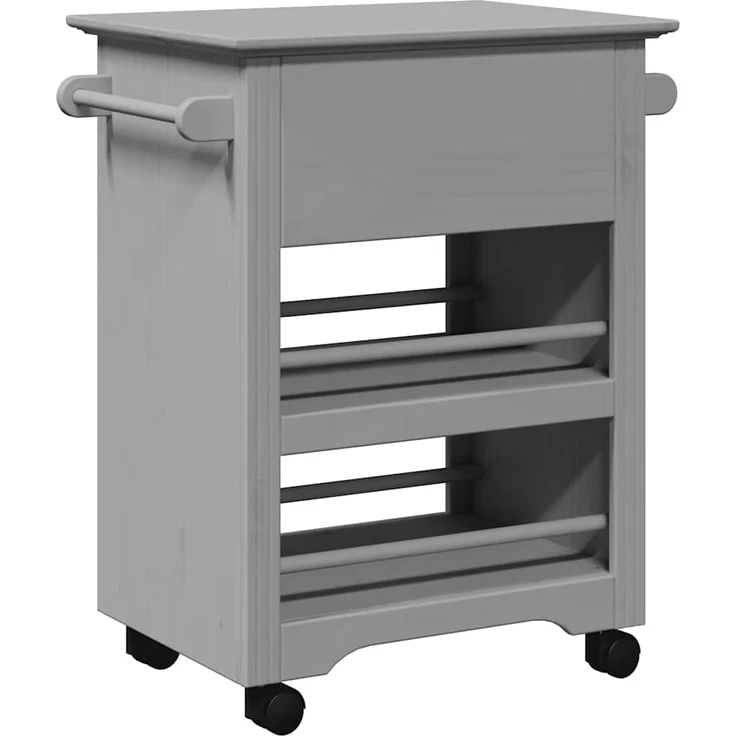 vidaXL Küchenwagen BODO Grau 67,5x45x80 cm 4016880 – Bild 6
