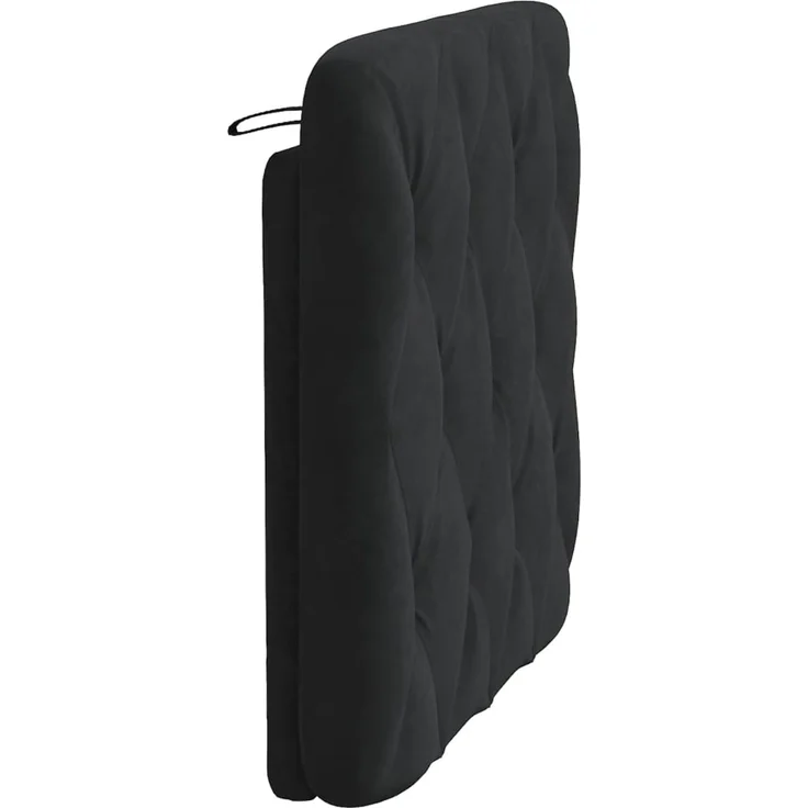 vidaXL Kopfteil-Kissen Schwarz 80 cm Samt 374704 – Bild 6
