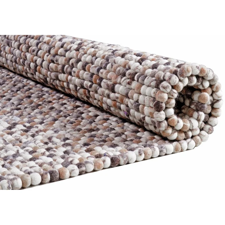 THEKO Wollteppich Felty 2.2, rechteckig, Höhe: 22 mm, Filzkugel-Teppich, reine Wolle, handgefertigt, auch als Läufer – Bild 3