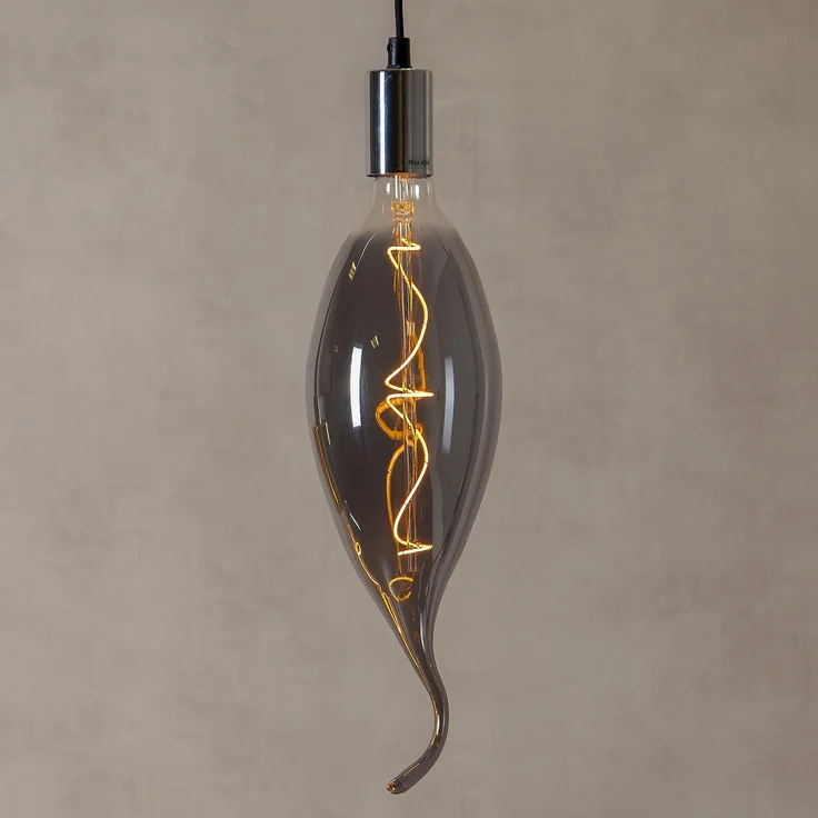 LED-Leuchtmittel ,Industrial Vintage', E27, 1,7W, 45lm, dimmbar, Rauchglas, warmweiß – Bild 3